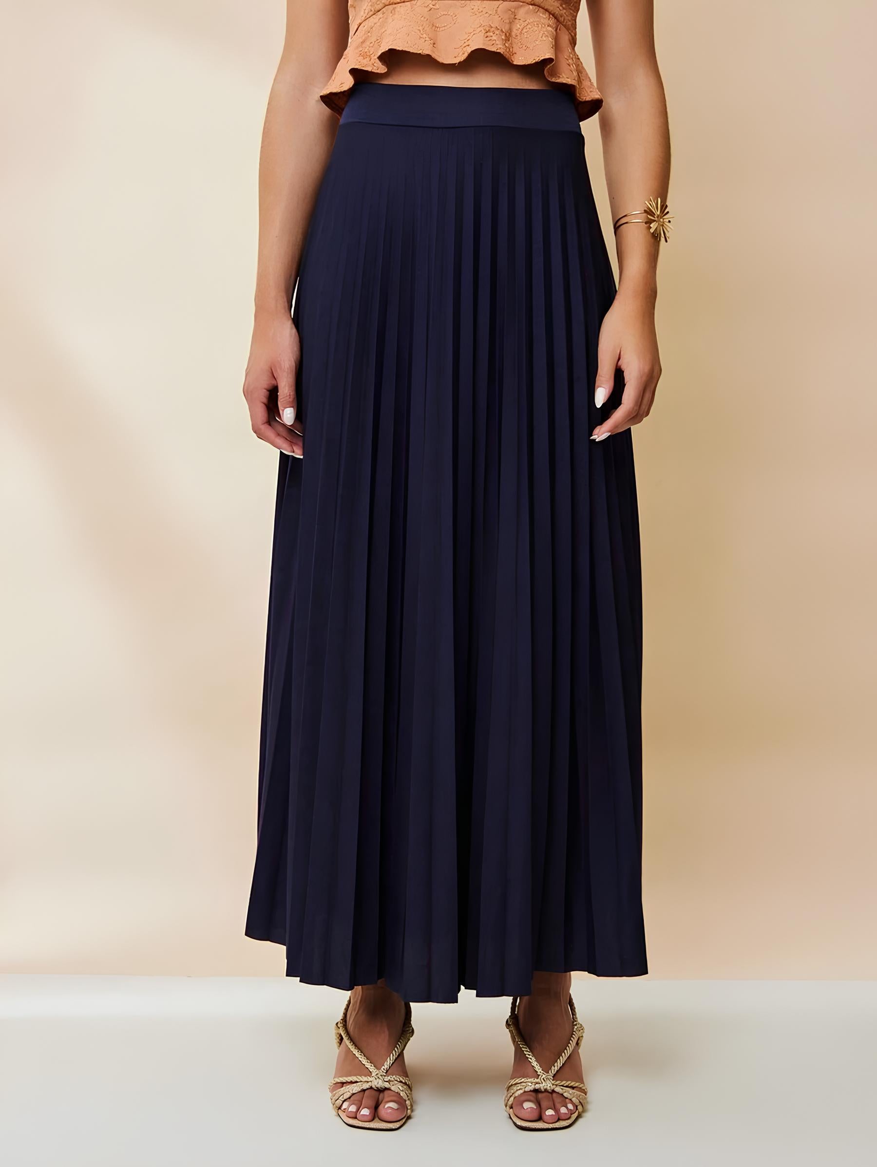 Saia Longa Plissada
