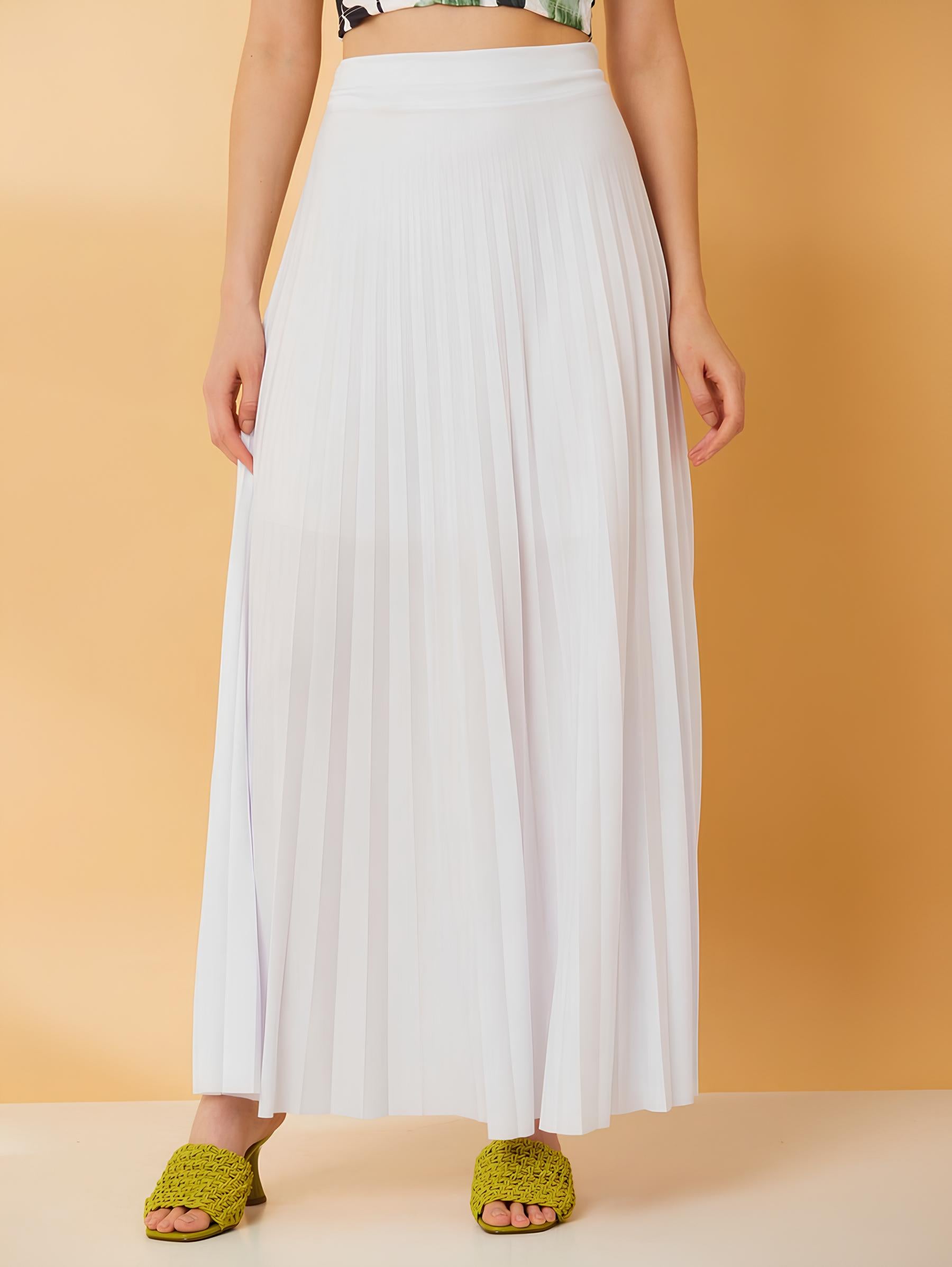 Saia Longa Plissada