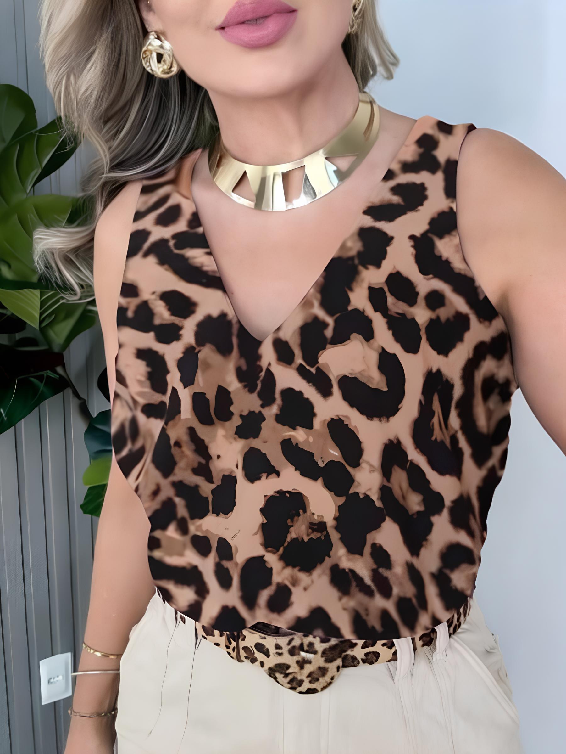 Blusa Regata de Onça