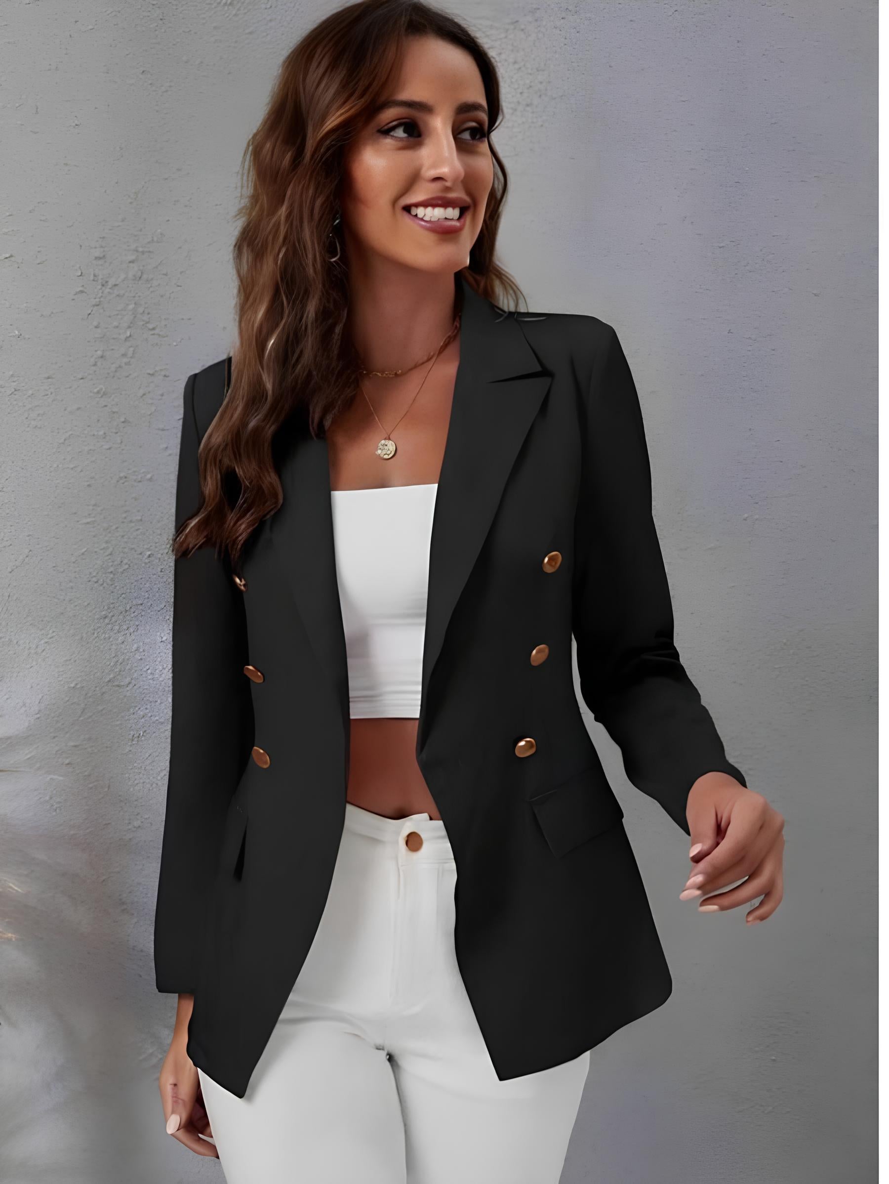 Blazer em Alfaiataria com Botões