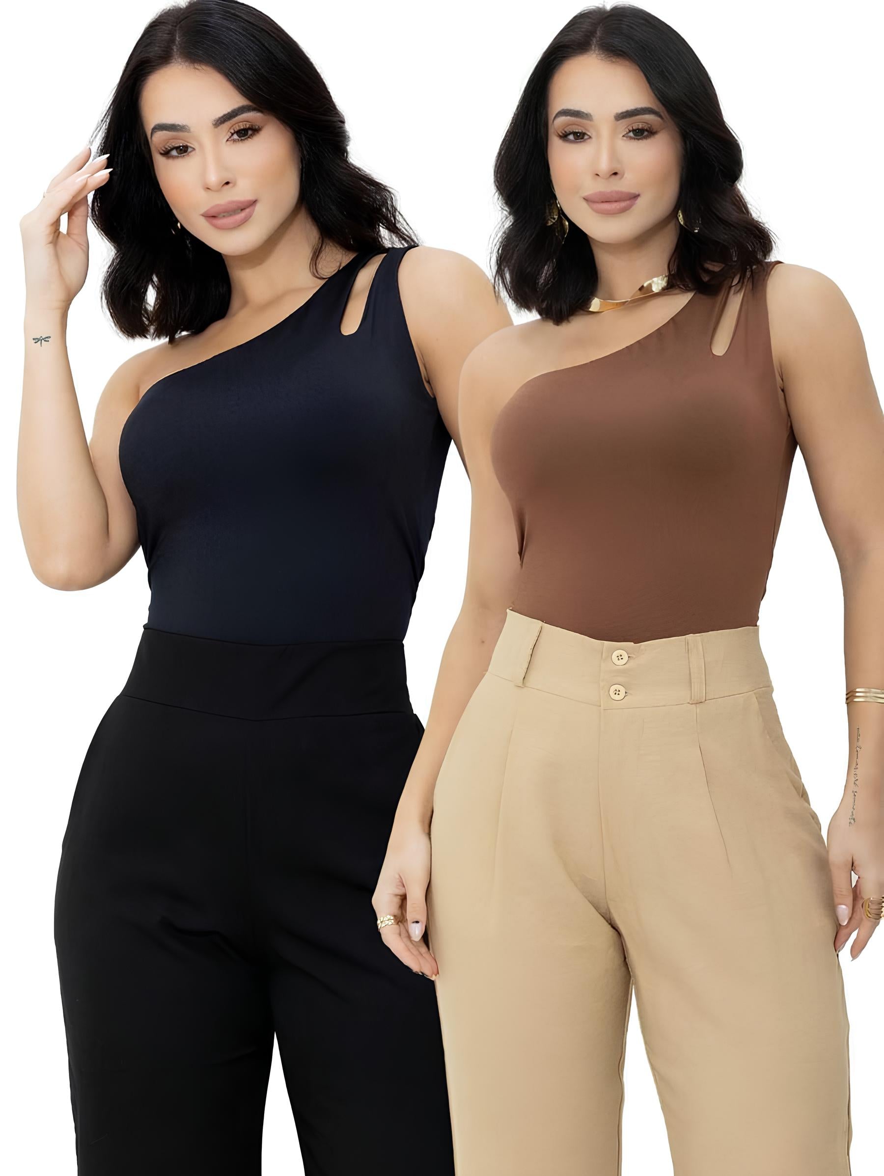 Blusa Nula Manga (Kit 2 Peças)