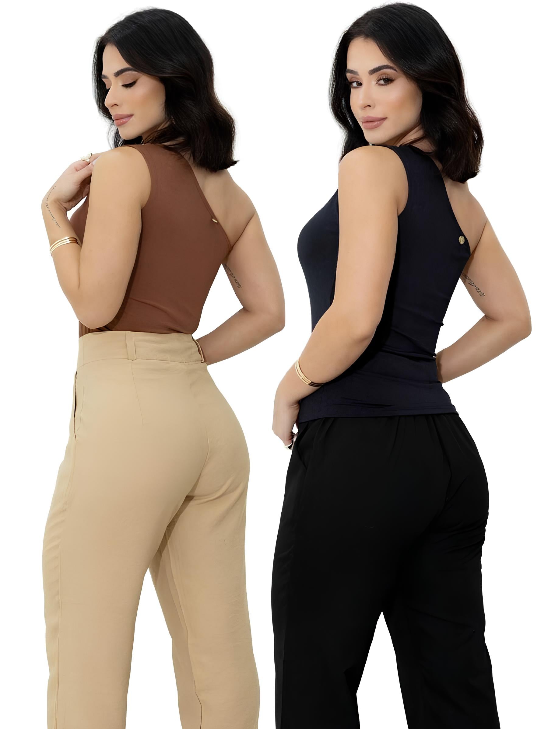 Blusa Nula Manga (Kit 2 Peças)