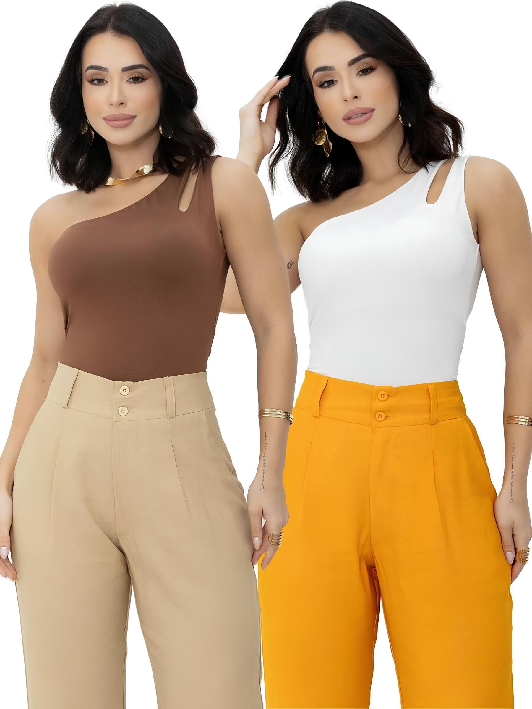 Blusa Nula Manga (Kit 2 Peças)