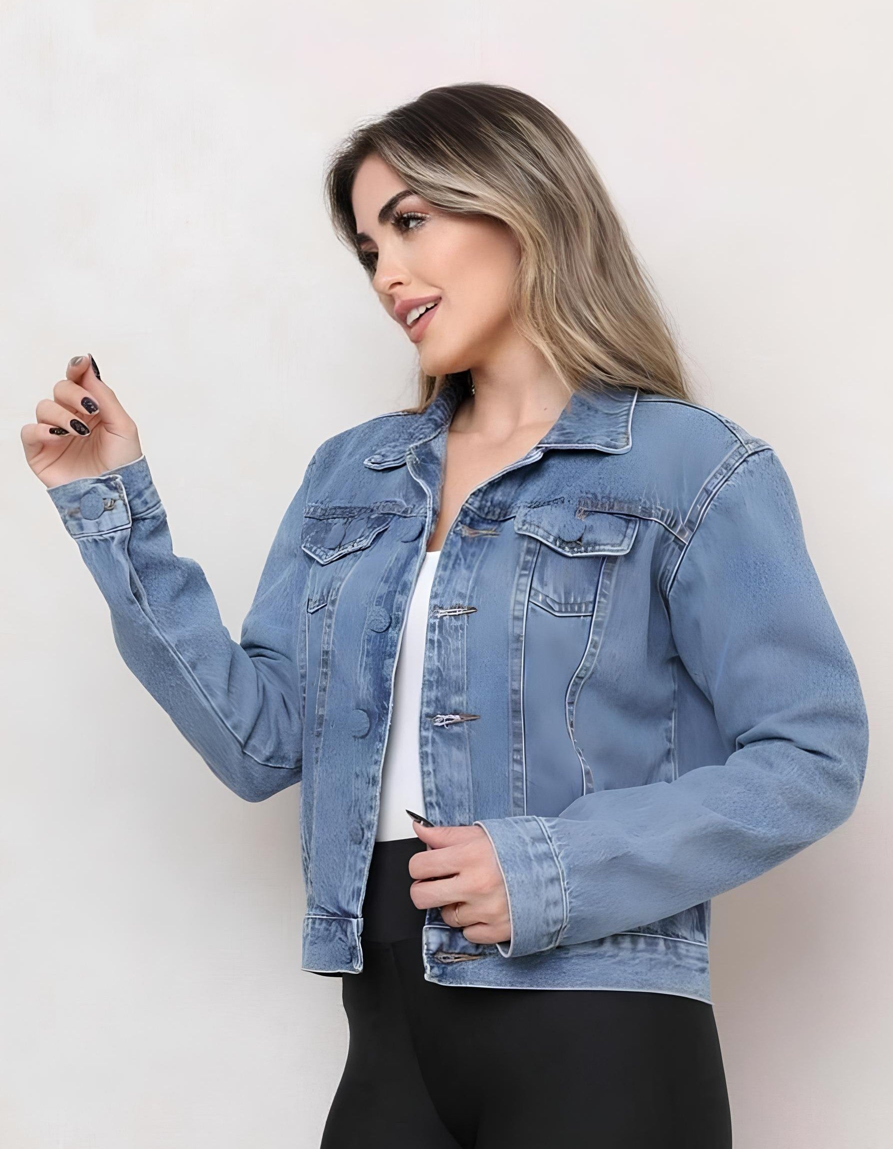 Jaqueta Jeans Feminina