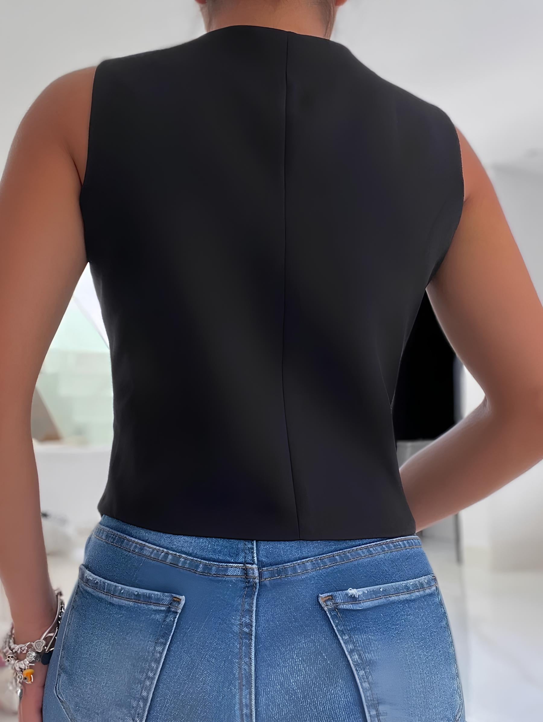 Blusa Colete em Alfaiataria