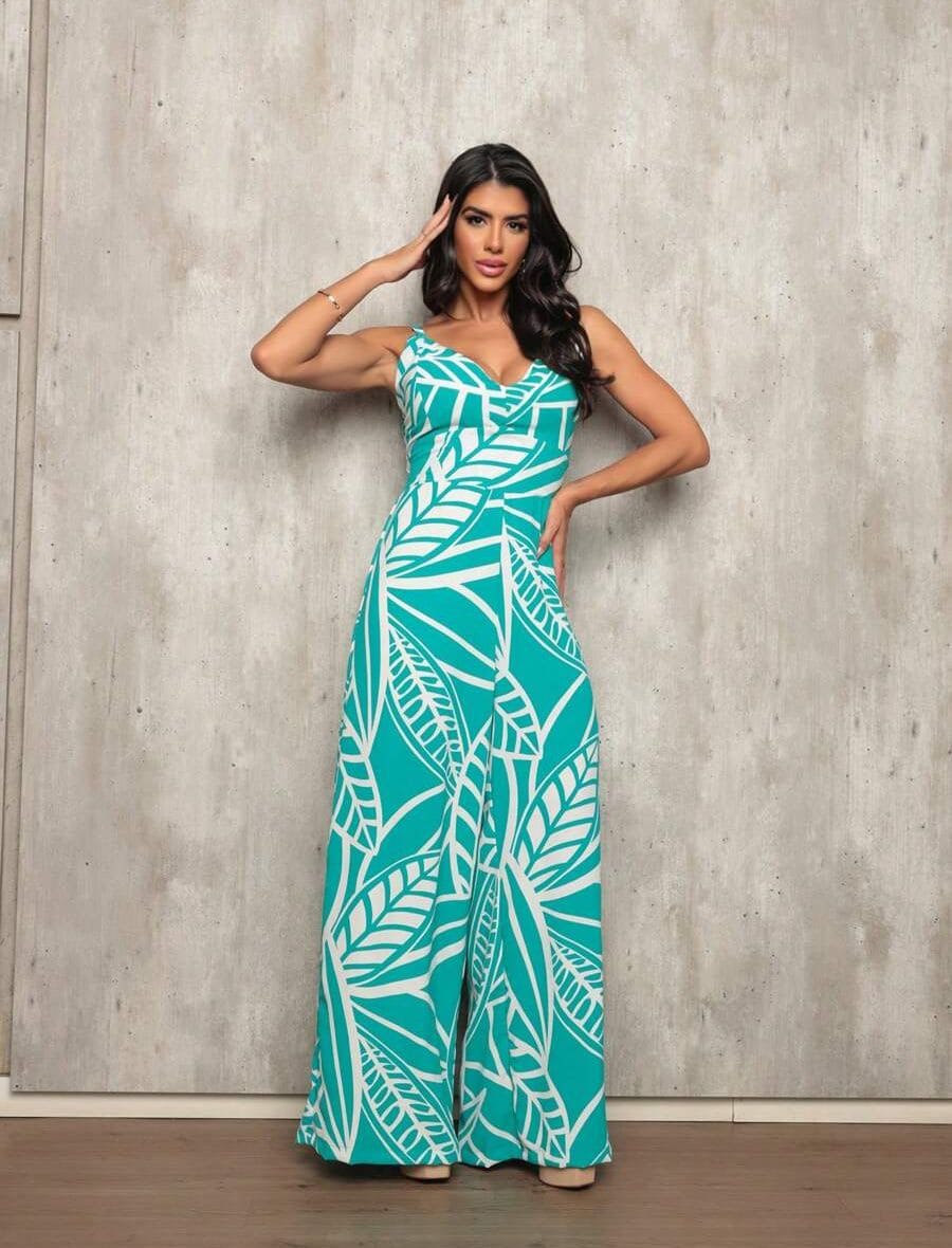 Macacão Longo Estampado