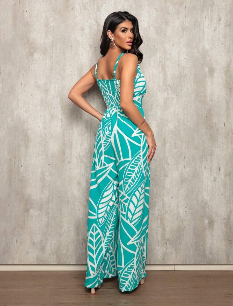 Macacão Longo Estampado