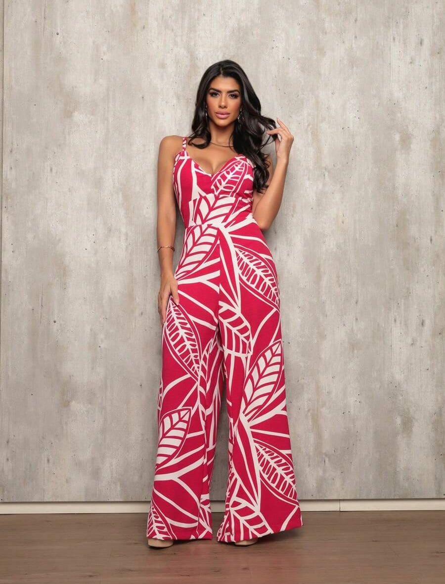 Macacão Longo Estampado