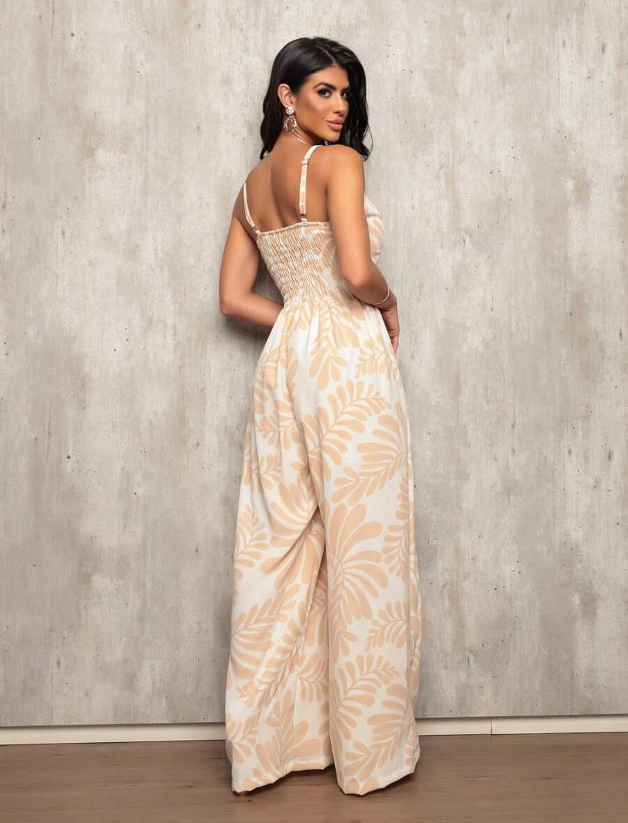 Macacão Longo Estampado