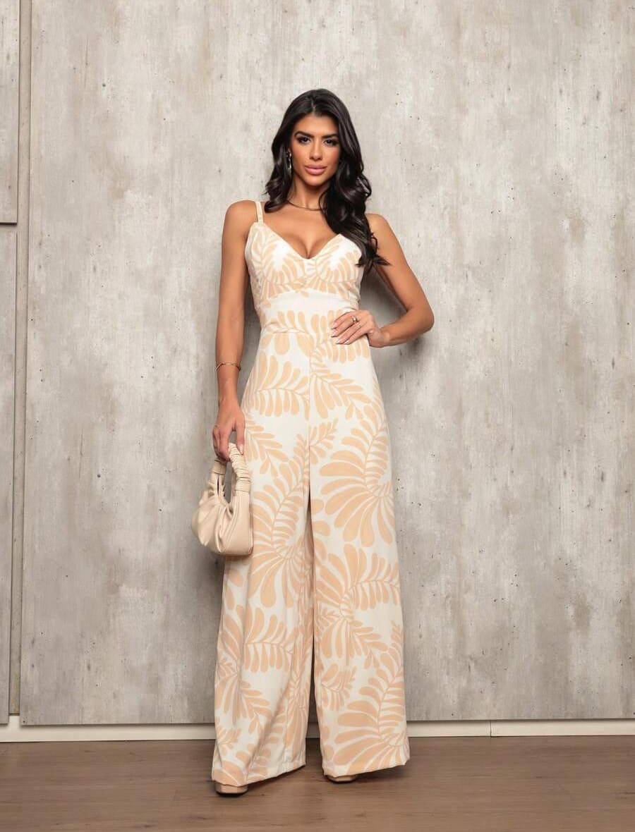 Macacão Longo Estampado