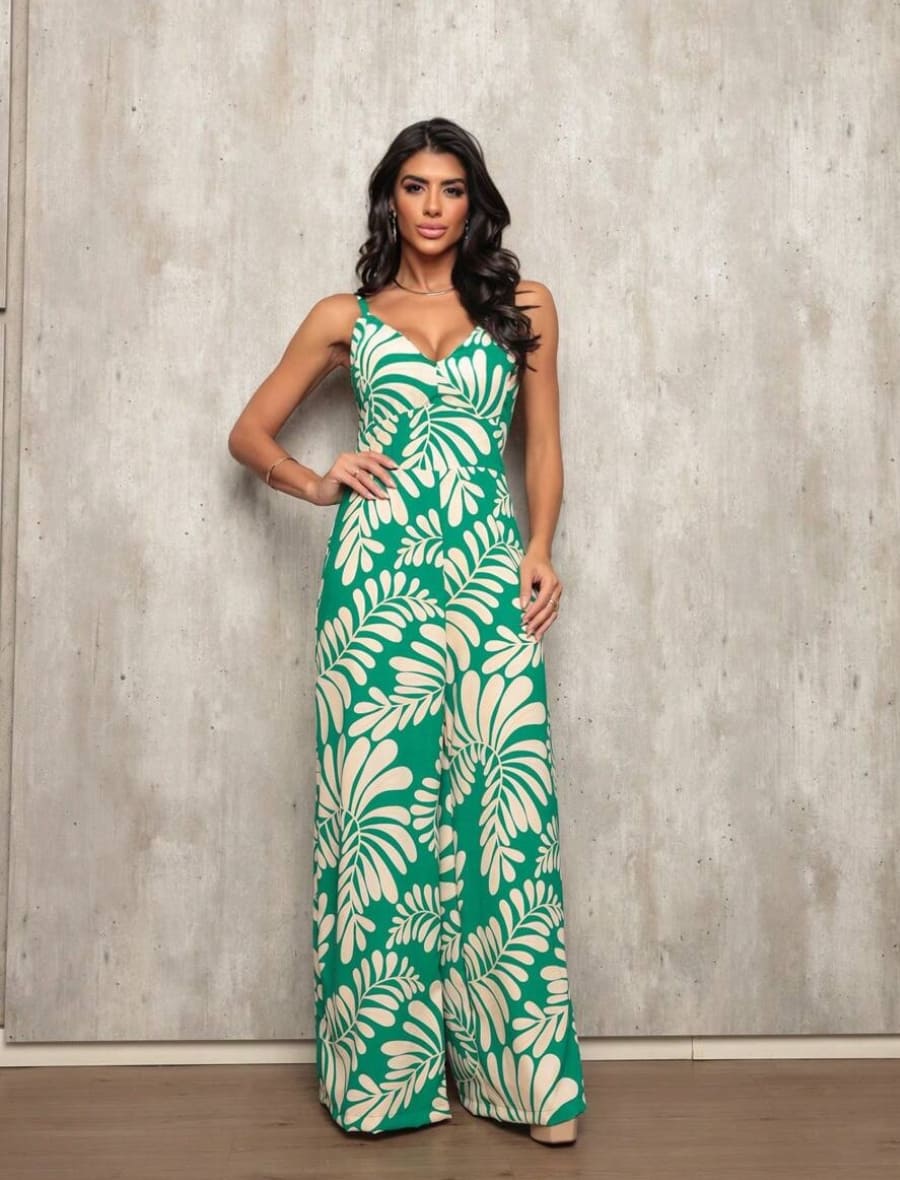 Macacão Longo Estampado