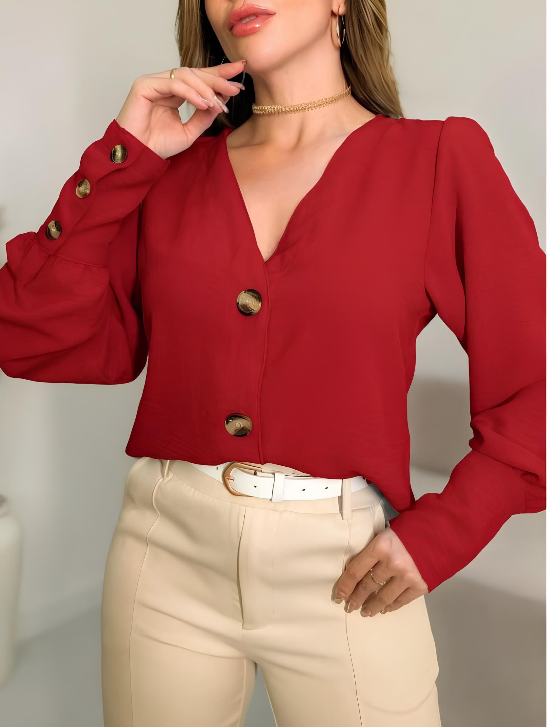 Camisa Feminina Casual Alicia